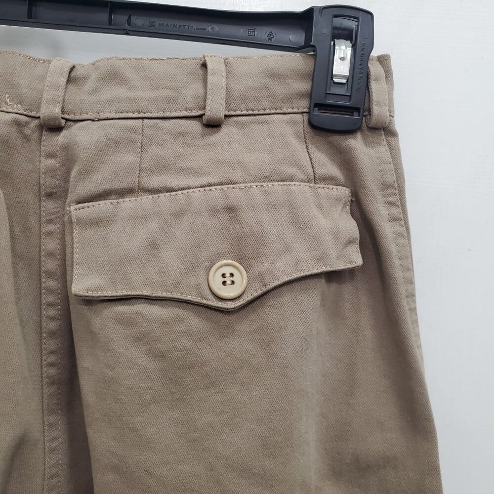 Gabiz Paris Vintage Beige Khaki Dystopian Industrial Button Fly Zip Ankle Pant 1 - Picture 9 of 11